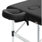 Sulankstomas masažo stalas BALANCE 3 segmentų juodas