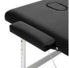 Sulankstomas masažo stalas BALANCE 3 segmentų juodas
