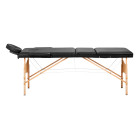 Sulankstomas masažo stalas BALANCE 3 segmentų juodas
