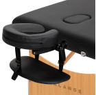 Sulankstomas masažo stalas BALANCE 3 segmentų juodas