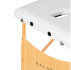 Sulankstomas masažo stalas Balance Lux 2 segmentų, baltas