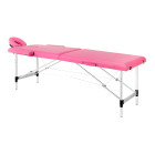 Sulankstomas masažo stalas Balance 2 segmentų, rožinis