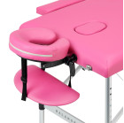 Sulankstomas masažo stalas Balance 2 segmentų, rožinis