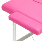 Sulankstomas masažo stalas Balance 2 segmentų, rožinis