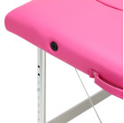 Sulankstomas masažo stalas Balance 2 segmentų, rožinis