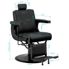 Barber krėslas Gabbiano Visionerio juodas