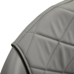 Kirpyklinė kėdė Hair System Halo, pilka-auksinė