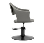 Kirpyklinė kėdė Hair System Halo pilka–juoda