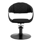 Kirpyklinė kėdė Hair System Halo juoda–juoda
