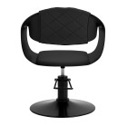 Kirpyklinė kėdė Hair System Halo juoda–juoda