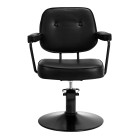 Kirpyklinė kėdė Hair System Tru juoda salonams