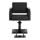 Kirpyklinė kėdė Hair System Duplex juoda salonams