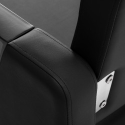 Kirpyklinė kėdė Hair System Duplex juoda salonams