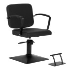 Kirpyklinė kėdė Hair System Edge juoda salonams