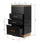 Kirpyklinė spintelė Gabbiano 2027BG grožio salonams