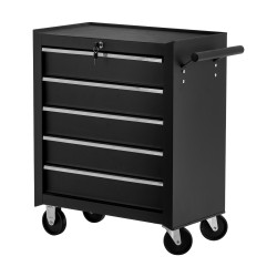 Kosmetologinė spintelė-vežimėlis Pro Ink 015, juoda