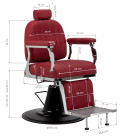 Barber krėslas Gabbiano Elias, raudonas