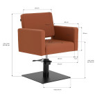 Kirpimo kėdė Gabbiano Vitoria ruda