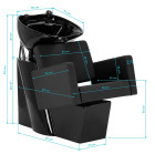 Kirpyklinė plautuvė Gabbiano Vitoria, juoda