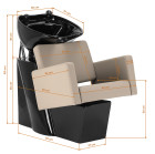 Kirpyklinė plautuvė Gabbiano Vitoria, pilkai smėlynė