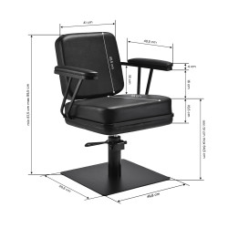 Kirpyklinė kėdė Gabbiano Madryt juoda