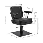 Kirpyklinė kėdė Gabbiano Madryt juoda