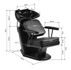 Kirpyklinė plautuvė Gabbiano Madryt juoda