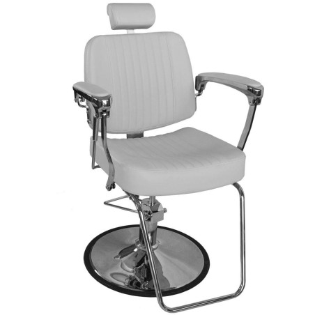 Barber kėdė BJORN BH-3318 (pilka) – prabangi retro klasika ir Premium komfortas jūsų salonui