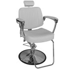 Barber kėdė BJORN BH-3318 (pilka) – prabangi retro klasika ir Premium komfortas jūsų salonui