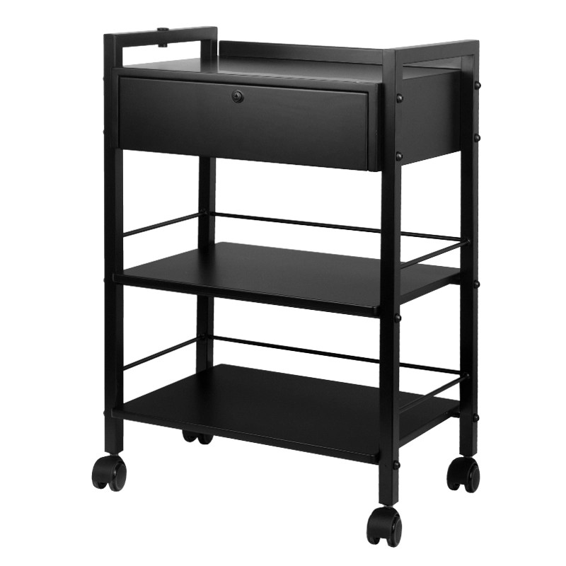 Kosmetologinis staliukas Pro Ink 1019A juodas salonams