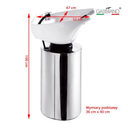 Kirpyklinė plautuvė Gabbiano Q-2460 salonams