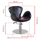 Kirpimo kėdė Gabbiano Amsterdam, juoda