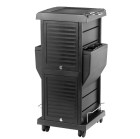 Kirpyklinis vežimėlis 100C, juodas – patogiam darbui salone