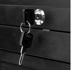 Kirpyklinis vežimėlis 100C, juodas – patogiam darbui salone