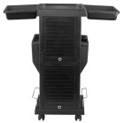 Kirpyklinis vežimėlis 100C, juodas – patogiam darbui salone