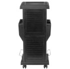 Kirpyklinis vežimėlis 100C, juodas – patogiam darbui salone