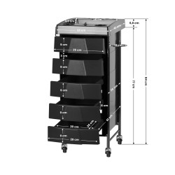 Kirpyklinis vežimėlis Gabbiano 008 juodas