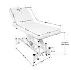 Elektrinis masažo stalas Azzurro 684, baltas | GrožioSalonams.lt