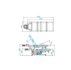 Elektrinė masažo lova Azzurro 693A, balta