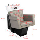 Kirpyklinė plautuvė Gabbiano Berlin, pilka