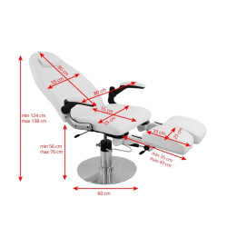 Hidraulinis kosmetologinis krėslas Azzurro 713A