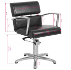 Kirpyklinė kėdė Gabbiano Bruksela, juoda