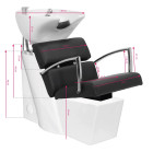 Kirpyklinė plautuvė Gabbiano Bruksela, juoda