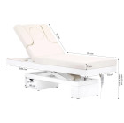 Elektrinis masažo stalas Azzurro 815B, baltas