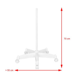 LED lempa lupa Moonlight 8012/5' su stovu, balta