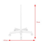 LED lempa lupa Moonlight 8012/5' su stovu, balta