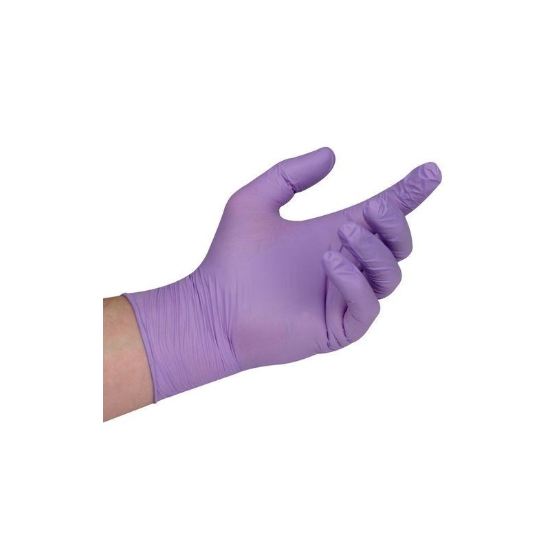 Vienkartinės nitrilinės pirštinės Super Guard (L dydis) – 100 vnt. pakuotė