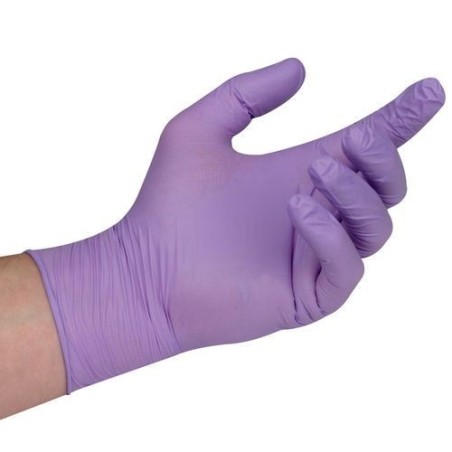 Vienkartinės nitrilinės pirštinės Super Guard (L dydis) – 100 vnt. pakuotė