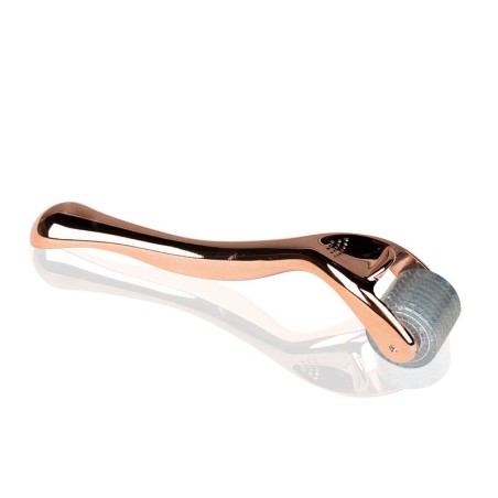 Derma Roller Rose Gold (0.75 mm) – adatinis volelis veido mezoterapijai namuose